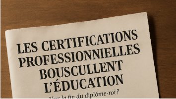 Les certifications professionnelles bousculent l’éducation : vers la fin du diplôme-roi ?